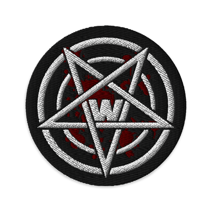 RealWally Pentagram embroided patch product image (1)