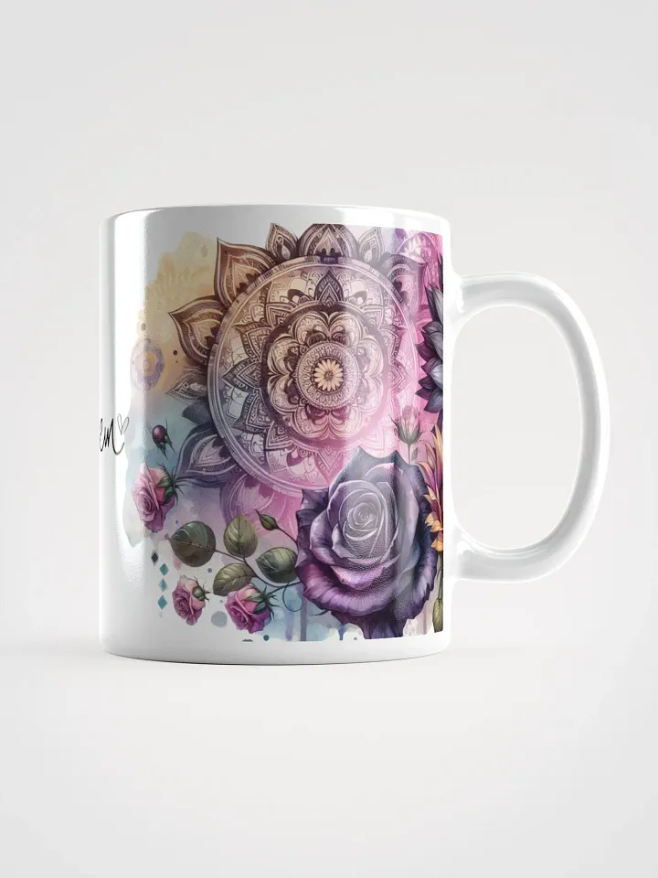 Floral Harmony Let Them White Glossy Mug product image (1)