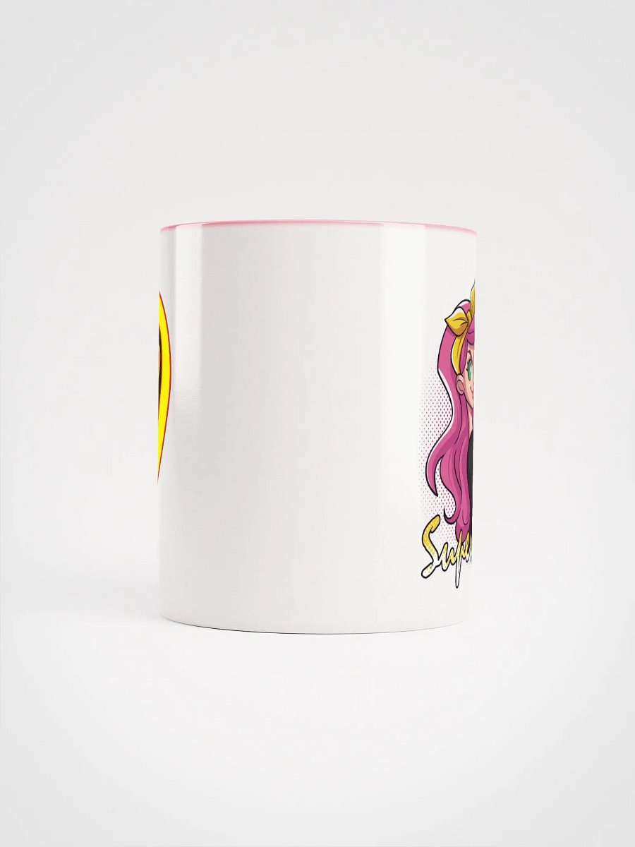 CANECA BRANCA ROSA SUPER MEI FORÇA product image (5)