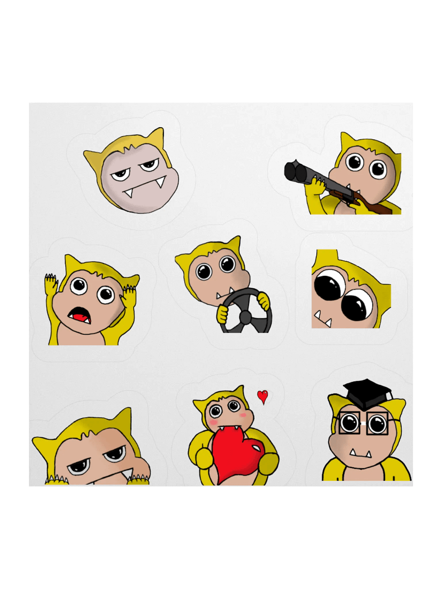 Emote Stickers 1 product image (10)