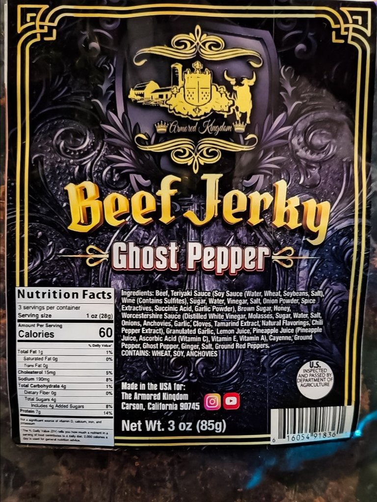 The Armored Kingdom Ghost Pepper Jerky product image (2)