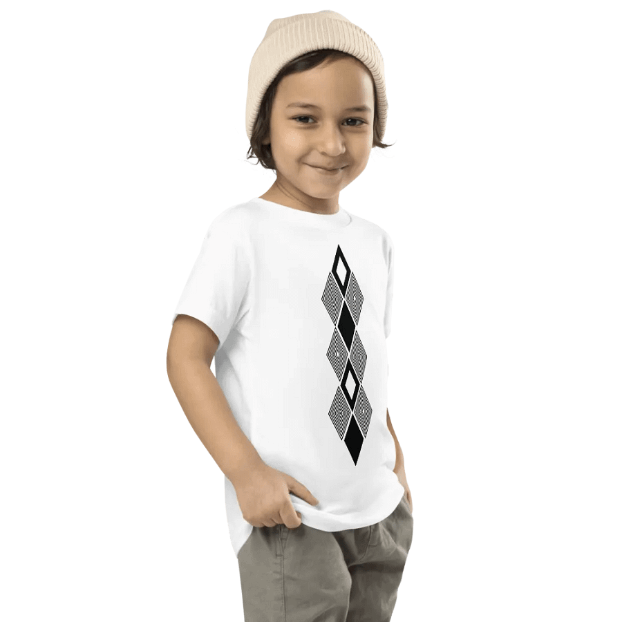 Black and white triangle design Toddler T-Shirt product image (8)
