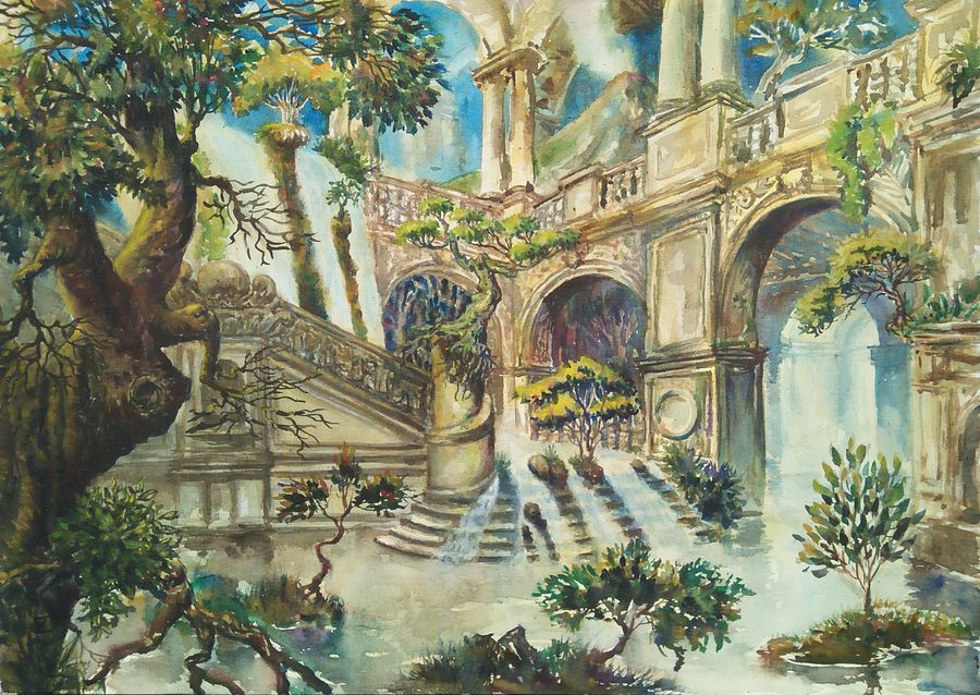 "The Wild White House" Painting by Deni Je product image (1)