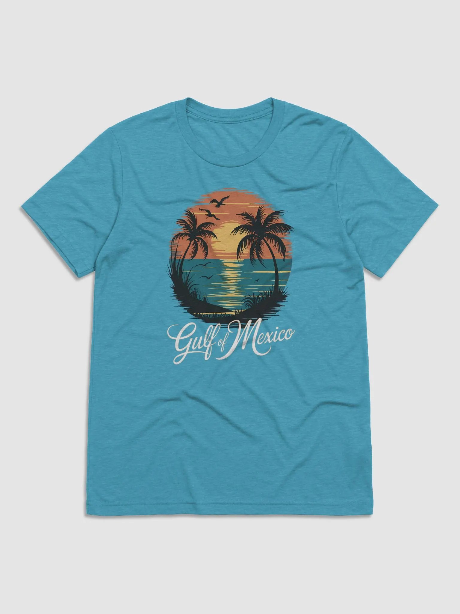 Vintage Gulf of Mexico Sunset Comfort Tri-Blend Tee product image (3)