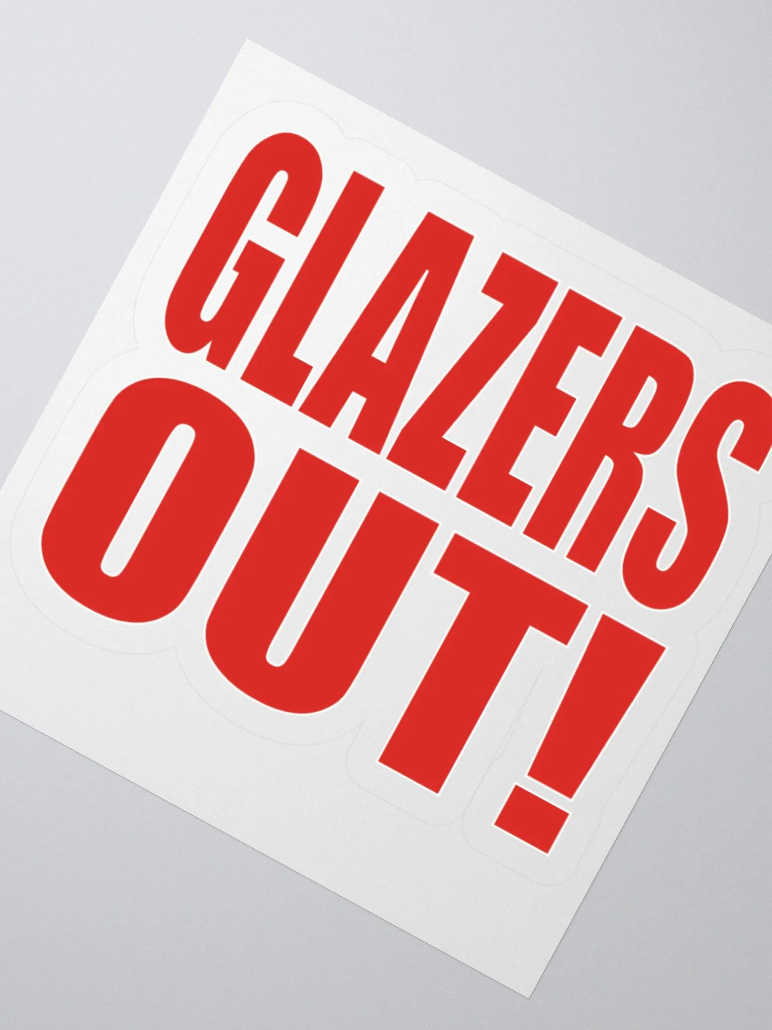 Glazers Out! - Manchester United - Kiss Cut Stickers product image (2)