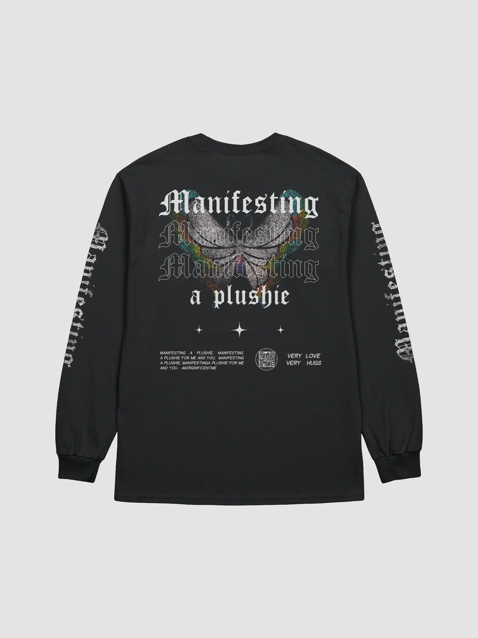 Manifesting a Plushie Long Sleeved Tee - Grunge Butterfly Edition product image (4)