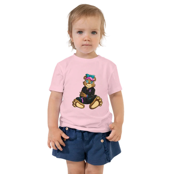 Sitting Girl Bear Bella+Canvas Toddler T-Shirt product image (1)
