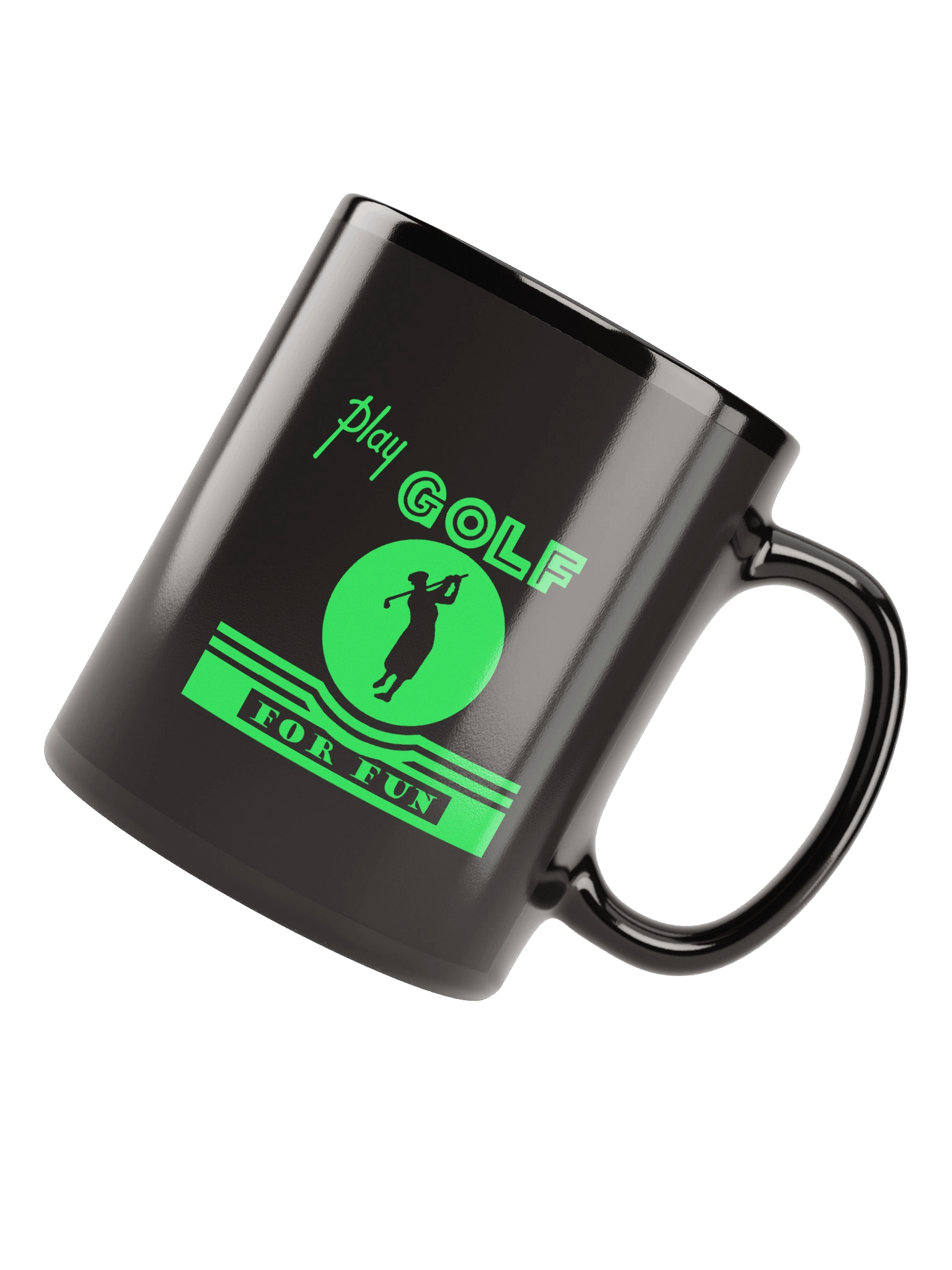 'Golf for Fun' Black Mug product image (5)