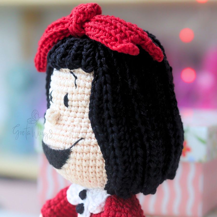 Your Crocheted Mafalda! An Amigurumi Pattern You'll Love. (Digital Download) product image (3)