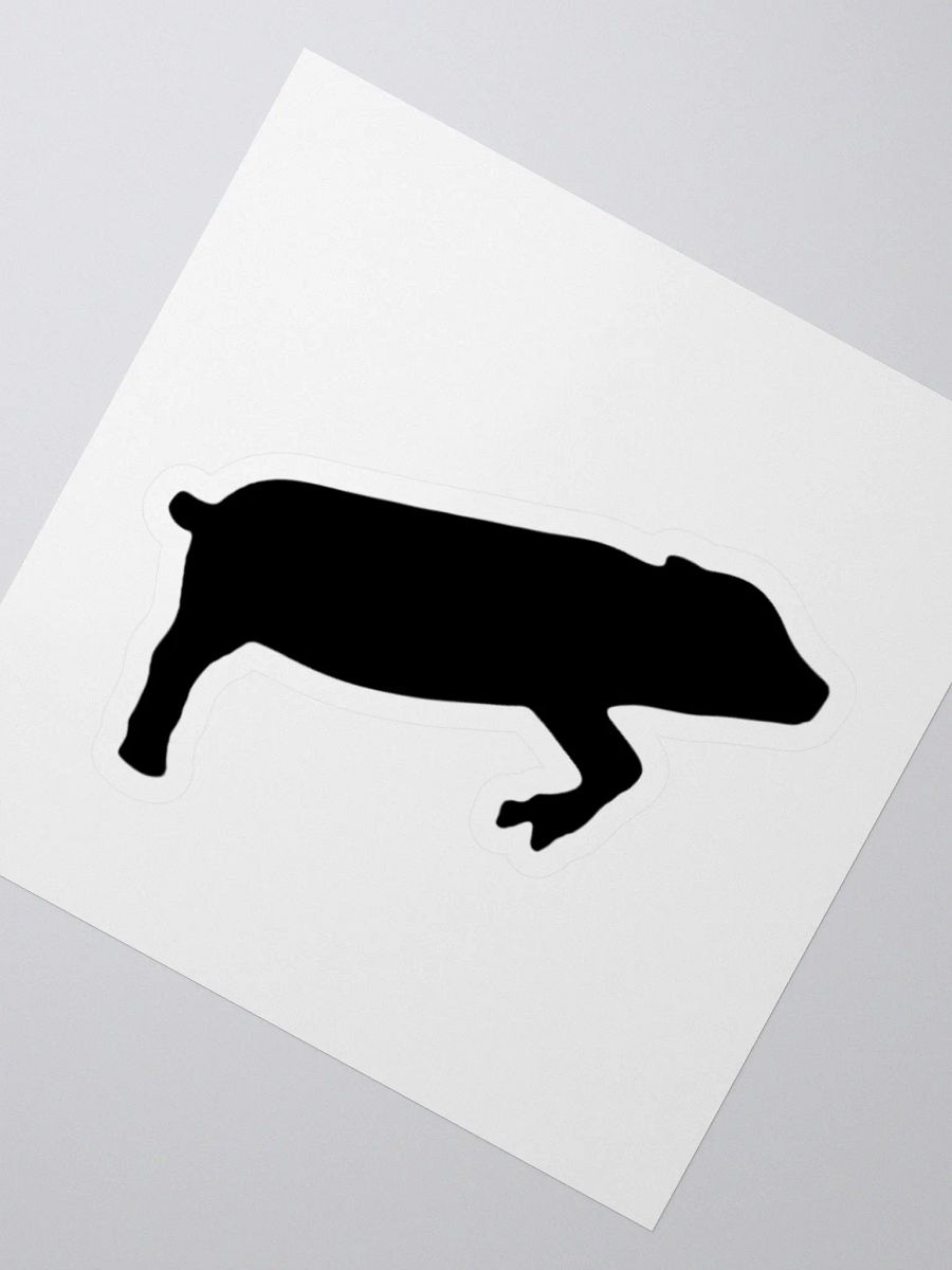 Leaping Pig BLACK (Sticker) product image (1)