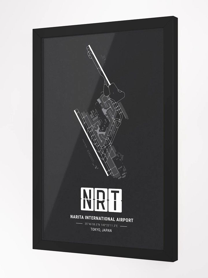 Framed Airport NRT Premium Map On Matt Paper product image (2)