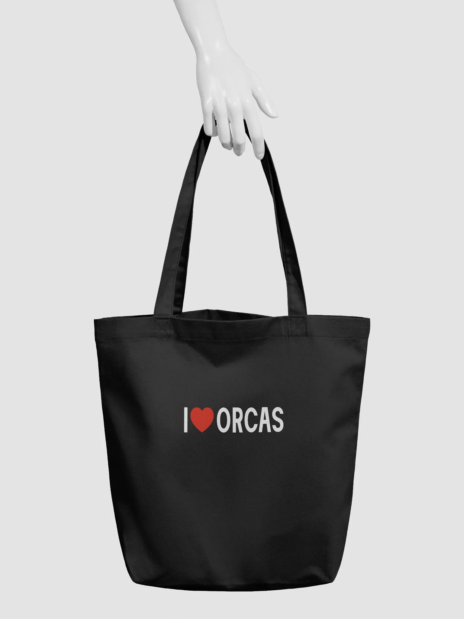 I Love Orcas Tote Bag product image (2)