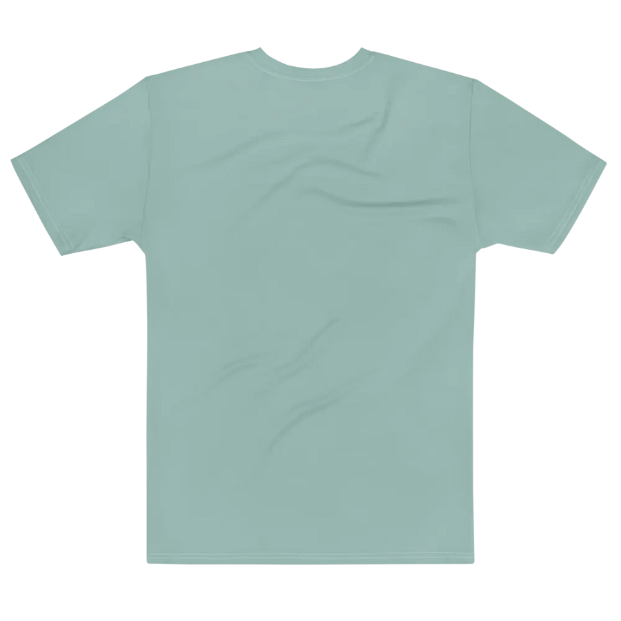 Plain Light Teal Green Soft Summer Men's Crewneck Polyester Heavyweight Premium T-Shirt by Treasure Pie product image (7)