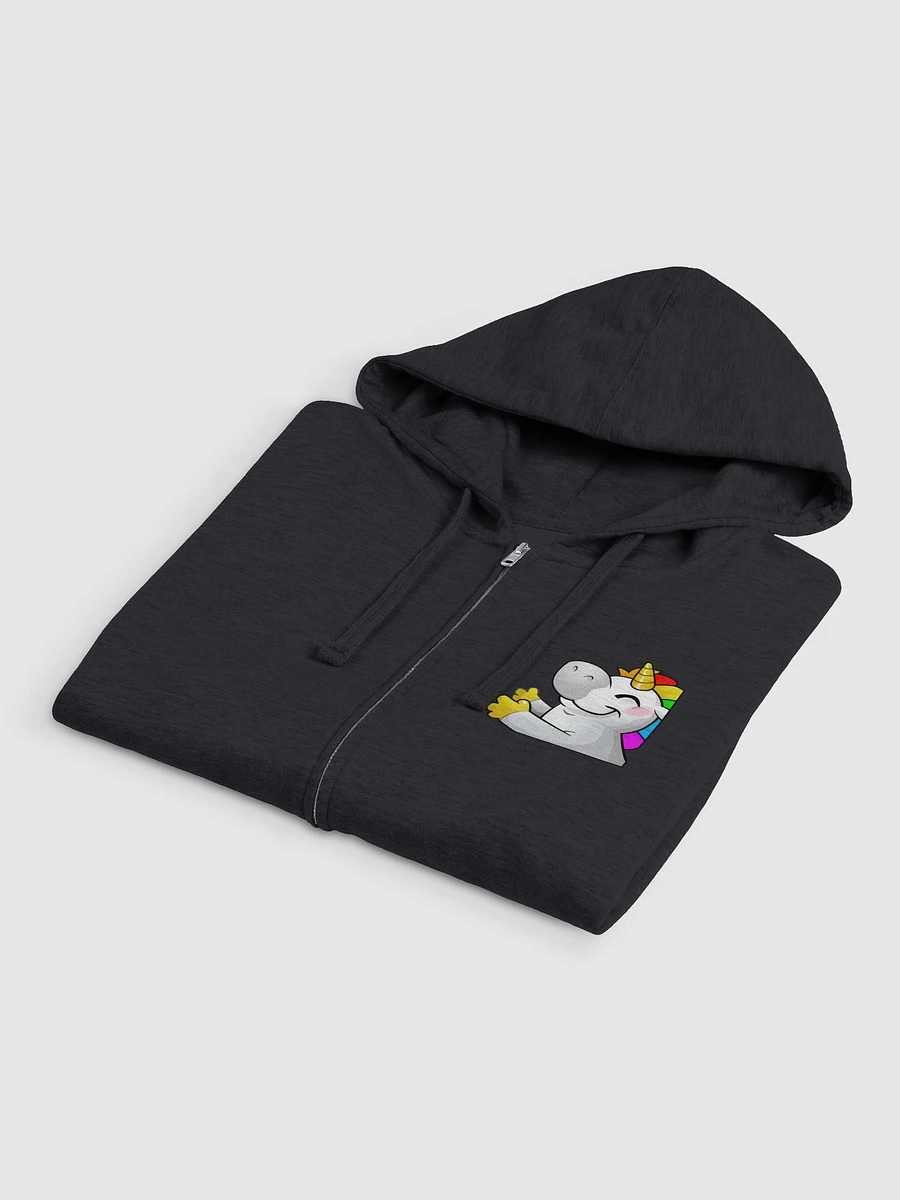 Unicorn hugging zip-up hoodie product image (3)