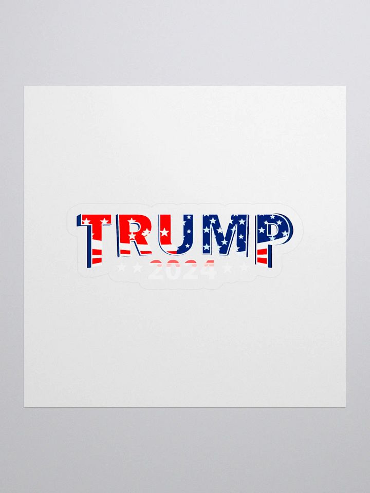 Patriotic Trump 2024 Kiss Cut Stickers product image (1)