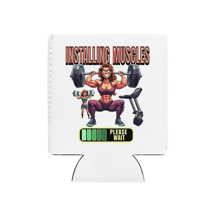 Installing Muscle Weightlifting Female Can Cooler product image (1)