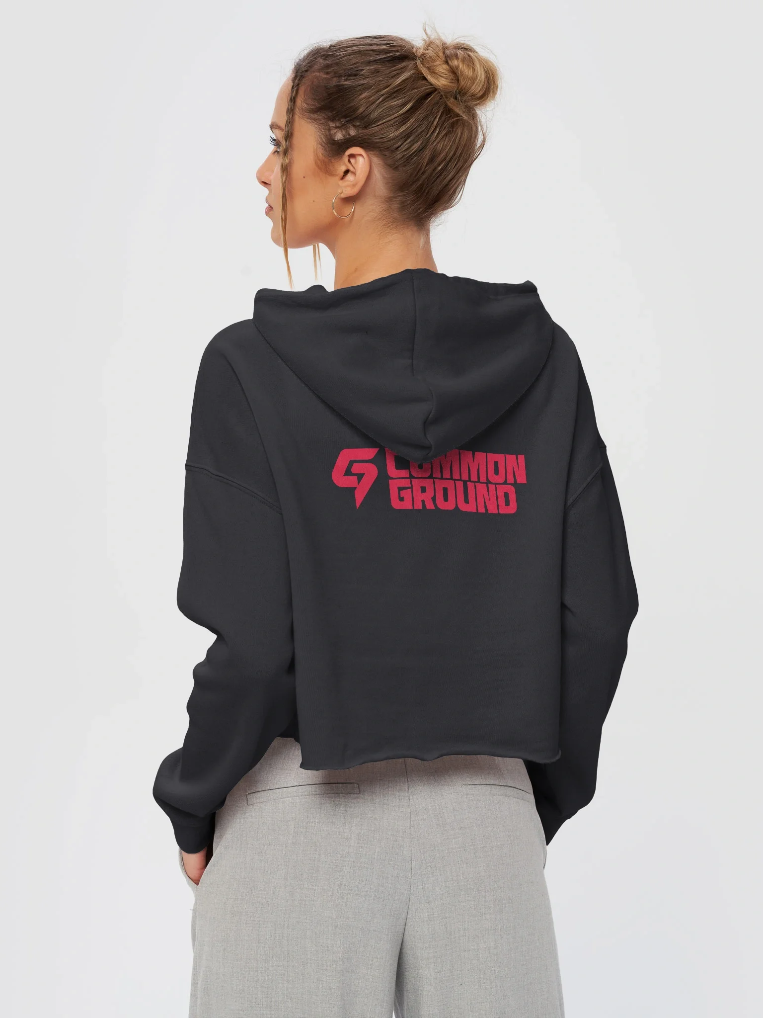 Women’s Lightweight Cropped Logo Hoodie product image (7)