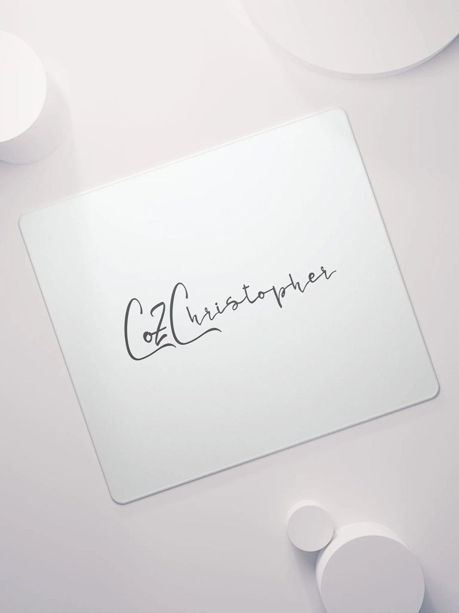 White Signature CoZChristopher Mouse Pad product image (7)