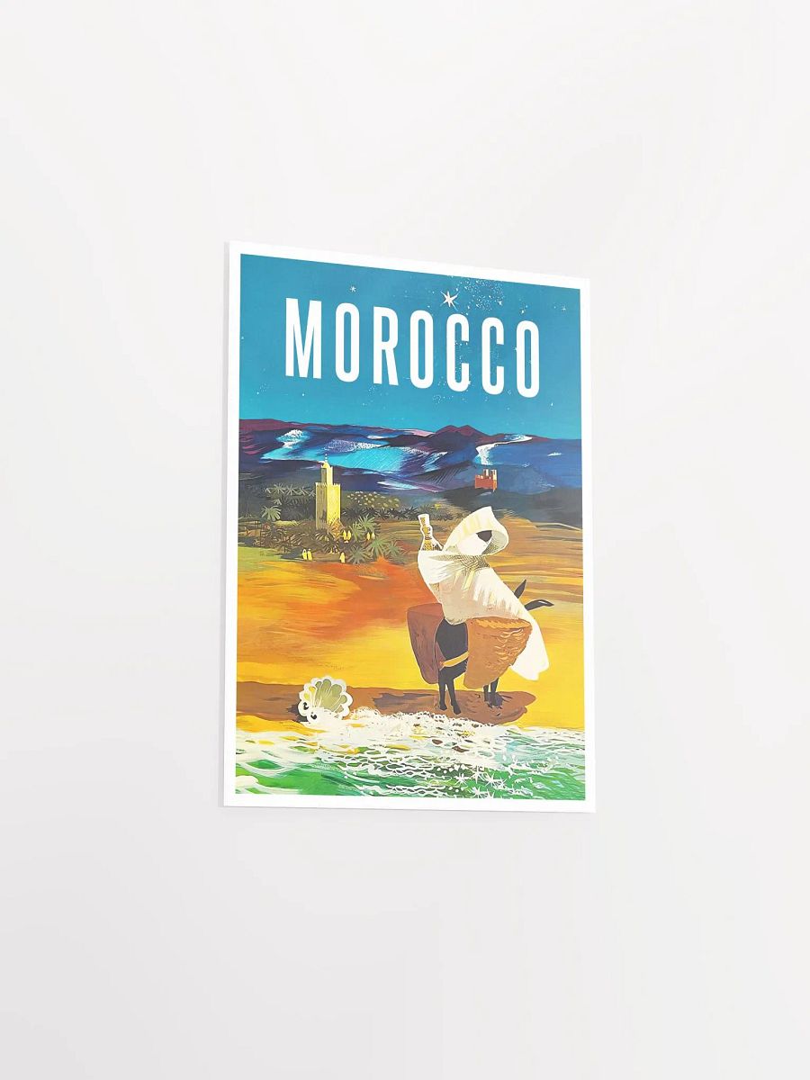 Morocco, Africa, 1960 — retro vintage travel poster product image (8)
