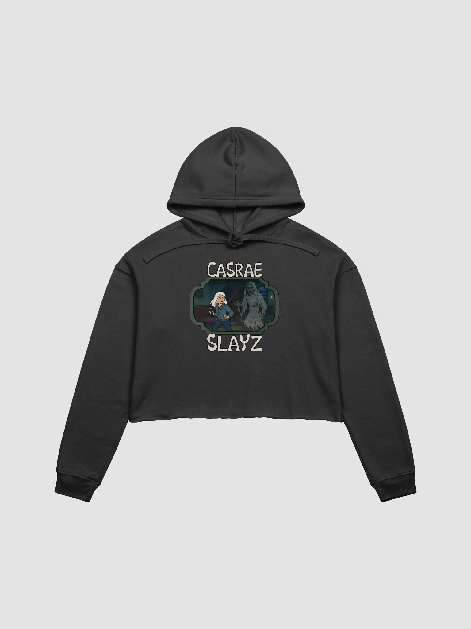 CasRae Ghost Hunting Cropped Hoodie product image (2)