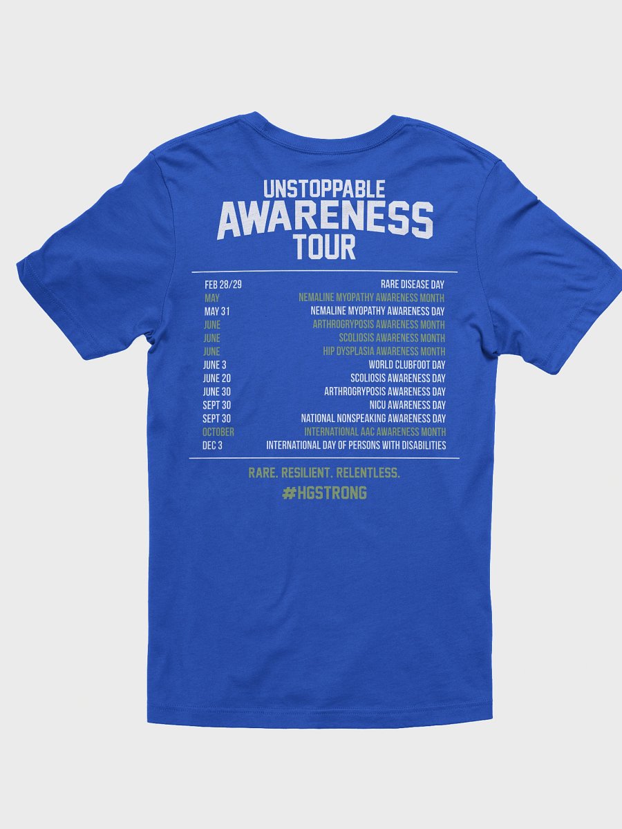 AMC Awareness - #HGSTRONG Badge Awareness Dates Adult Unisex Tee product image (2)