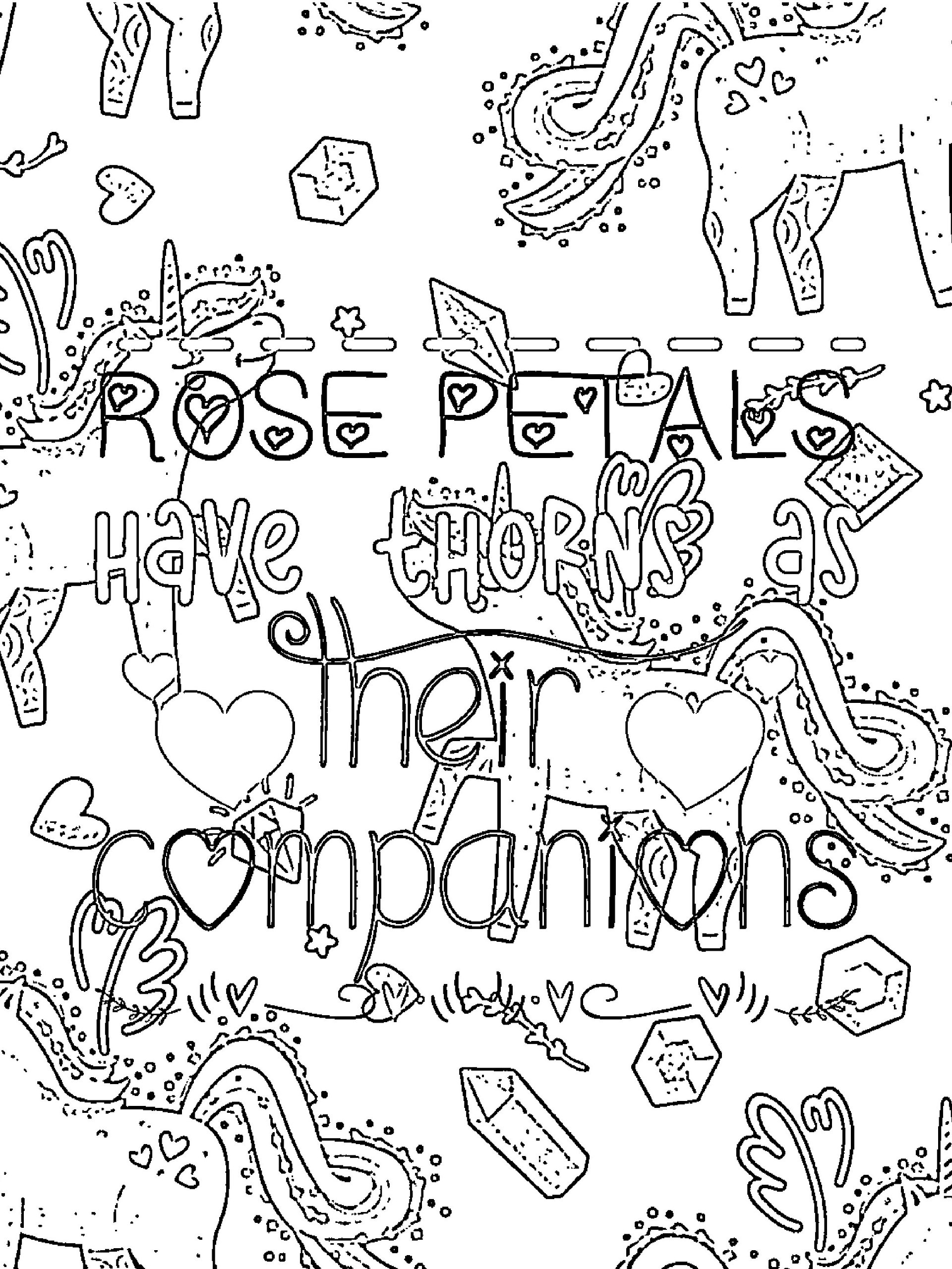 Valentine Quotes Coloring Book for Singles-Cupid Rhymes with Stupid: Funny Anti Celebration Love Slogans to Color product image (6)