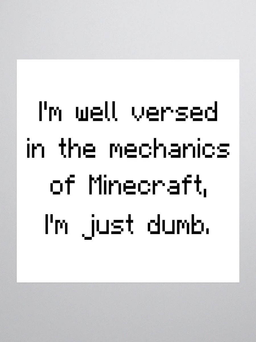 Sticker of Truth (Minecraft Edition) product image (1)