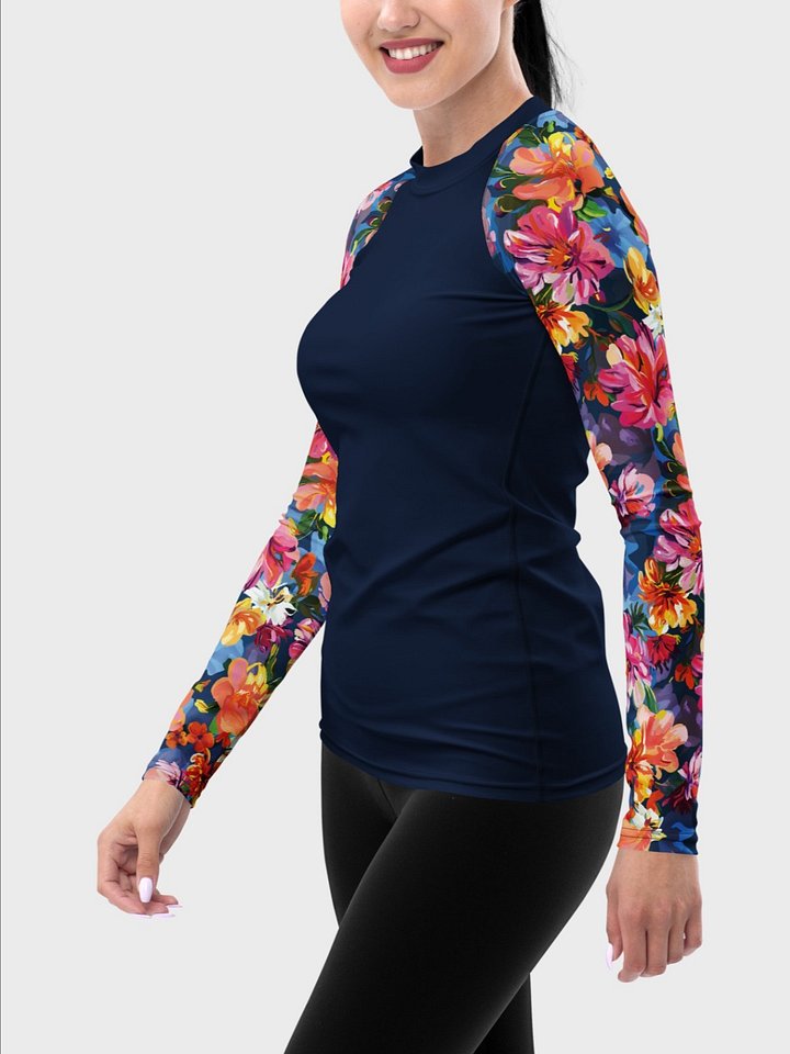 Rash Guard "Bold Abstract Florals" product image (2)