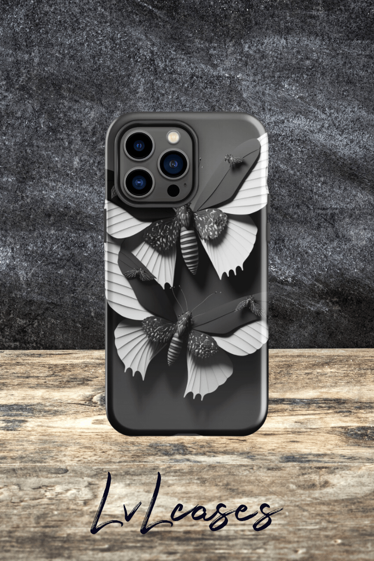 Minimal Butterflies Tough iPhone Case product image (3)