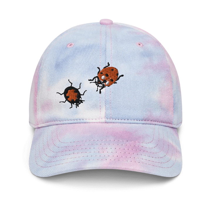 "Ladybug" Embroidered Tie-Dye Hat product image (1)