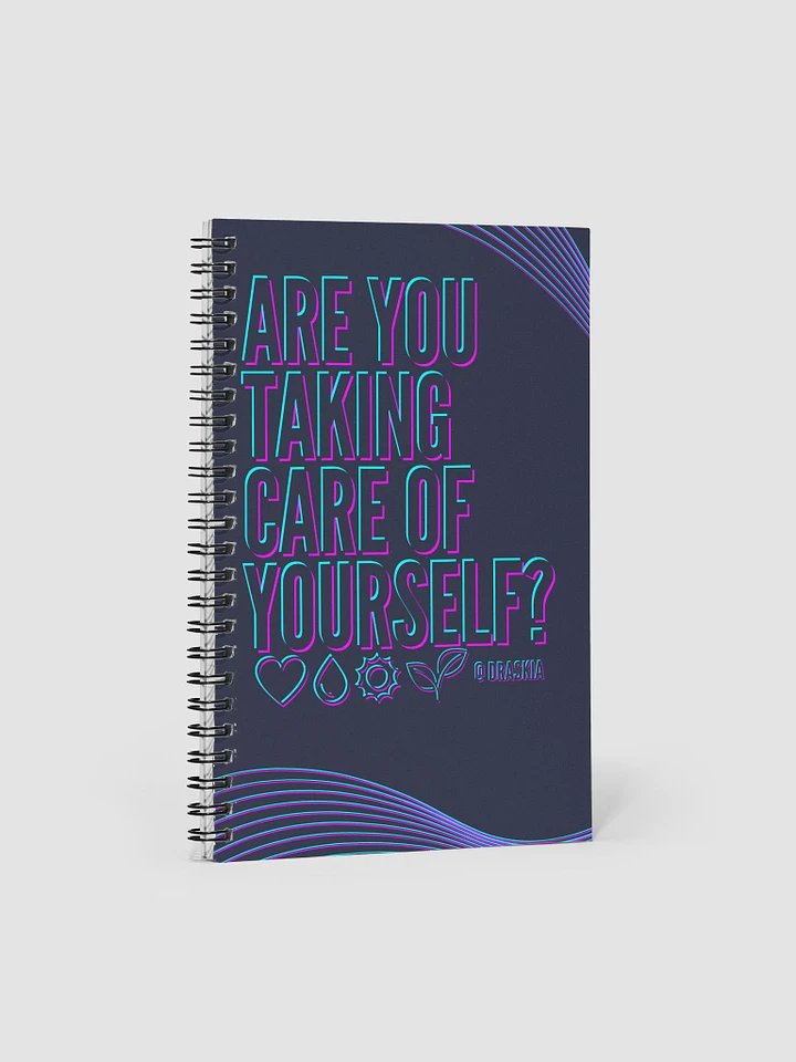 Neon Self-Care Spiral Notebook product image (1)