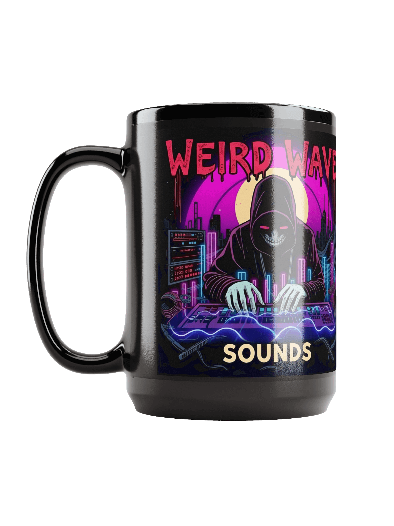 Weird Wave Sounds Duality Mug - 15 0z Black product image (6)