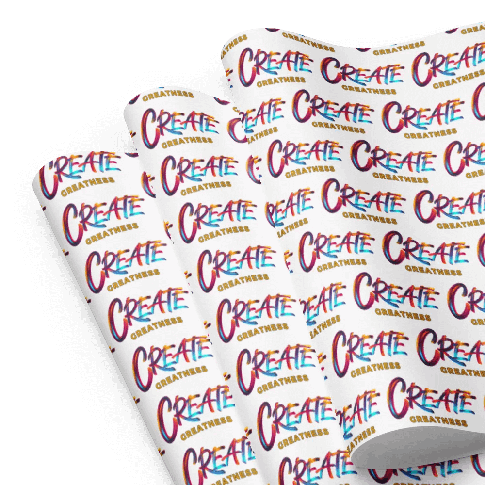 Create Greatness Wrapping Paper Set product image (9)