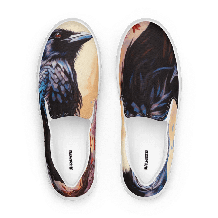 Men's Slip-On Canvas Shoes with Lovely Bird Design 🕊️ product image (1)