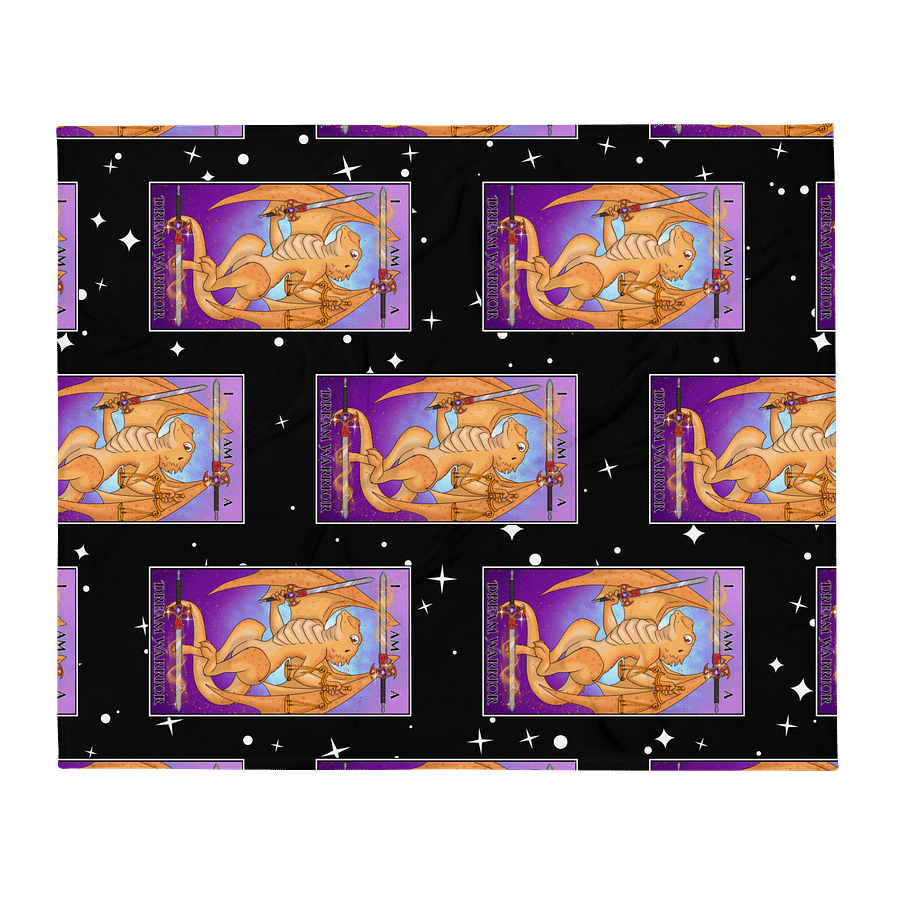Day of the Dragon "Justice" Tarot Card Throw Blanket product image (2)