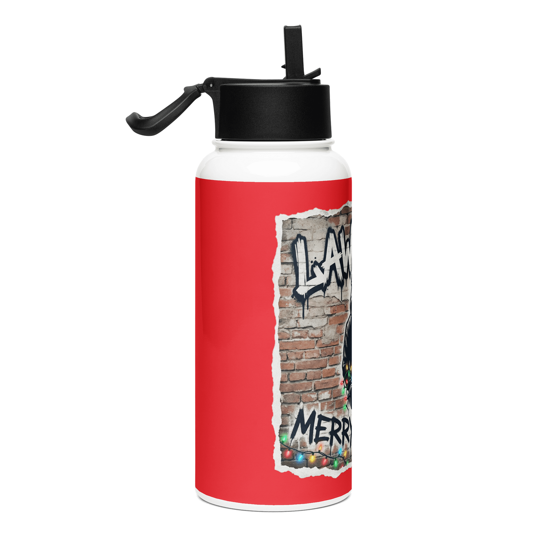 LawTube Merry Justice Stainless Steel Water Bottle with a Straw Lid product image (3)