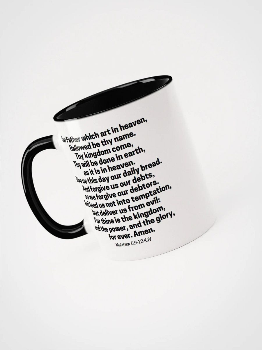 Our Father Which Art In Heaven Matthew 6:9-13 KJV Two-Tone Mug 11/15oz product image (3)