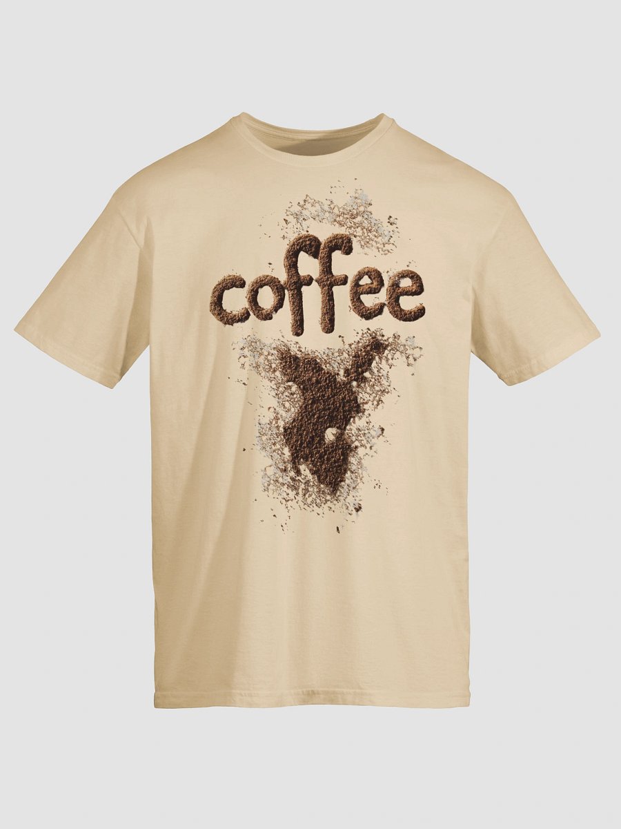 Artistic Coffee Grounds T-Shirt | Unique Gift for Coffee Lovers & Baristas product image (5)