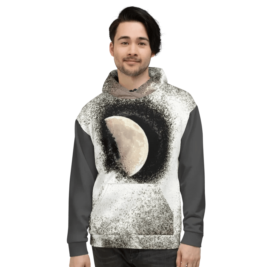 Disintegrating Dust Moon Unisex Pull Over Hoodie product image (3)
