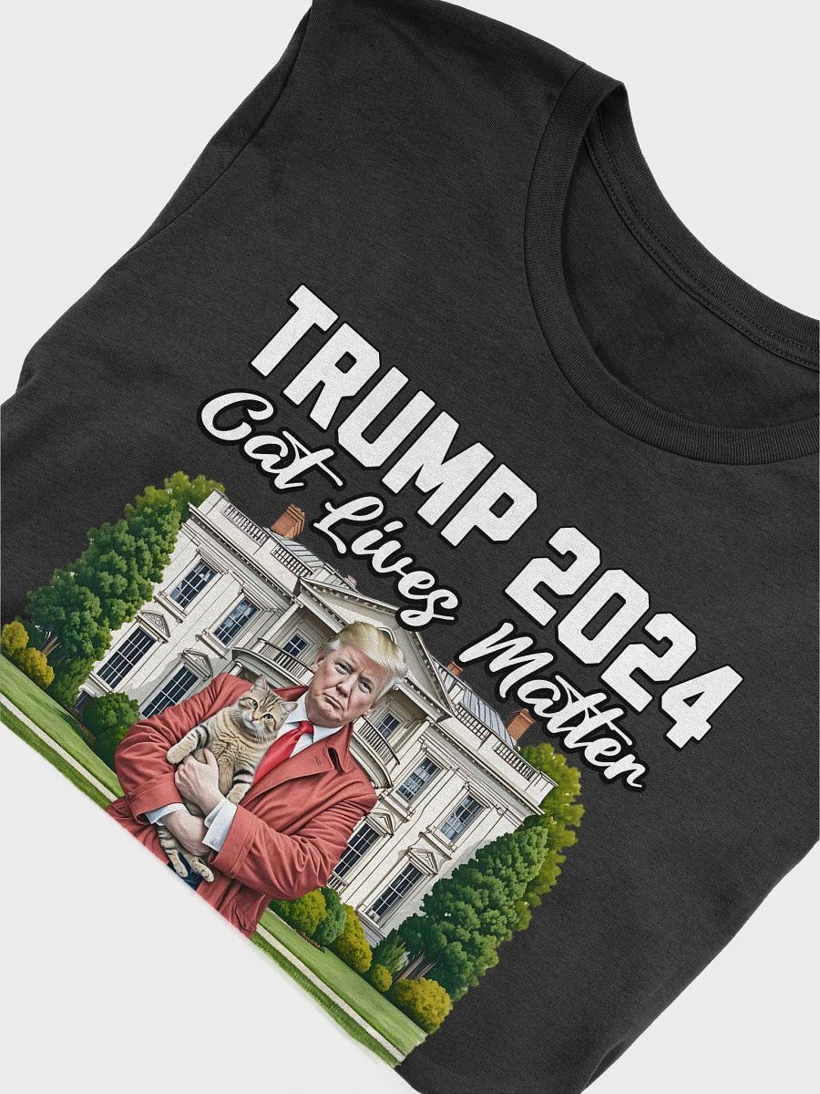 TRUMP 2024 CAT LIVES MATTER FUNNY PATRIOTIC AMERICAN UNISEX T-SHIRT product image (20)