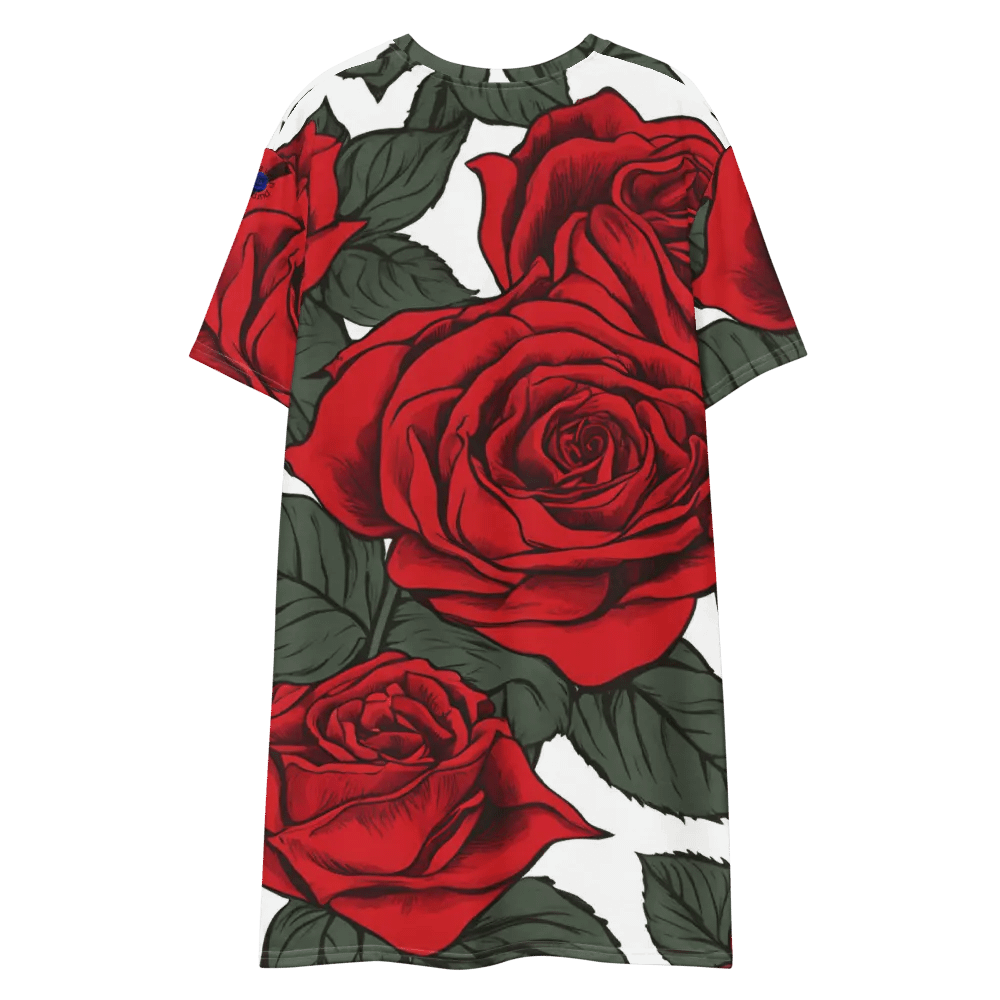 Red Rose Rhapsody All-Over T-Shirt Dress product image (7)