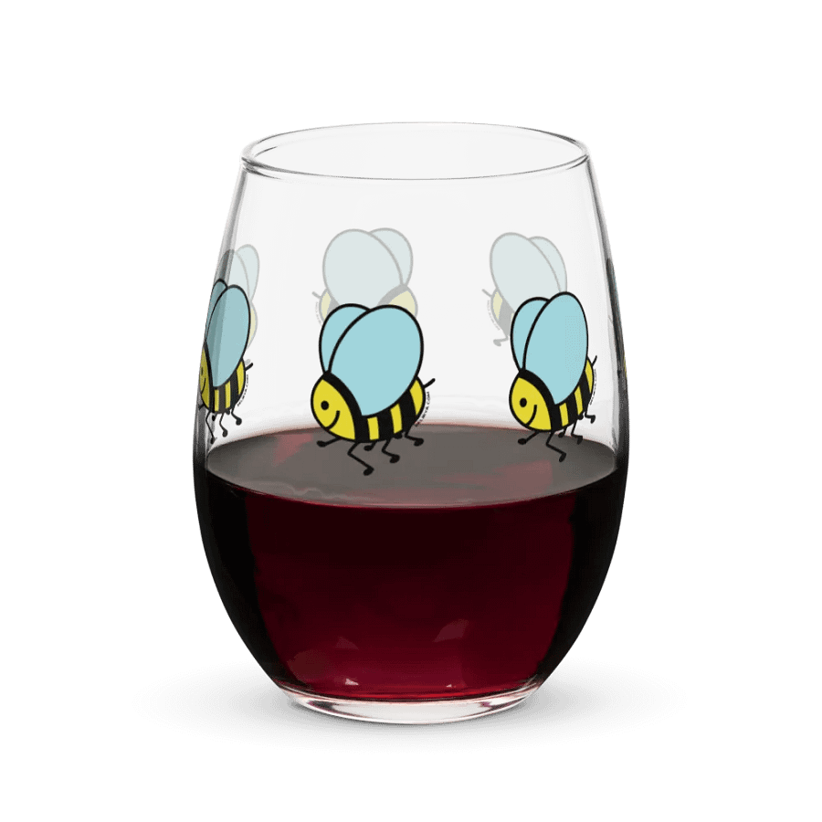 Basic Bee Wine Glass product image (8)