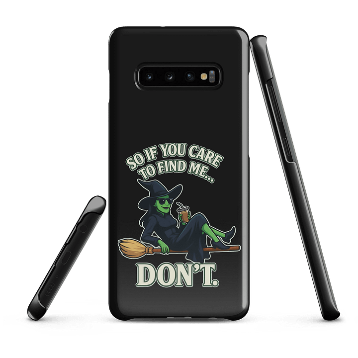 Wicked Samsung Case – Snap Fit Cover – Green Witch Coffee Break Aesthetic – Gift for Broadway Fans product image (5)