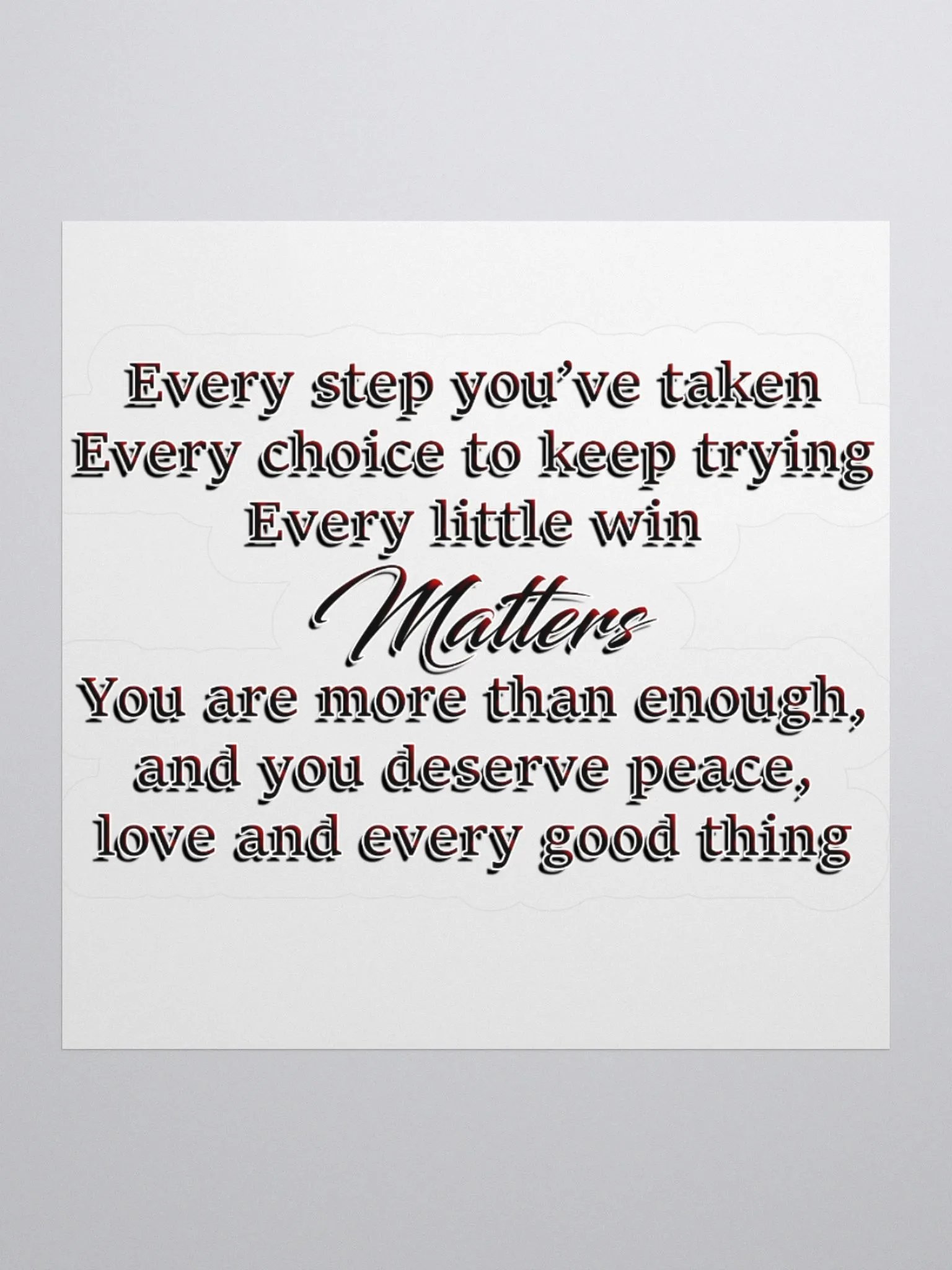 Positivity - Every Step Sticker product image (2)