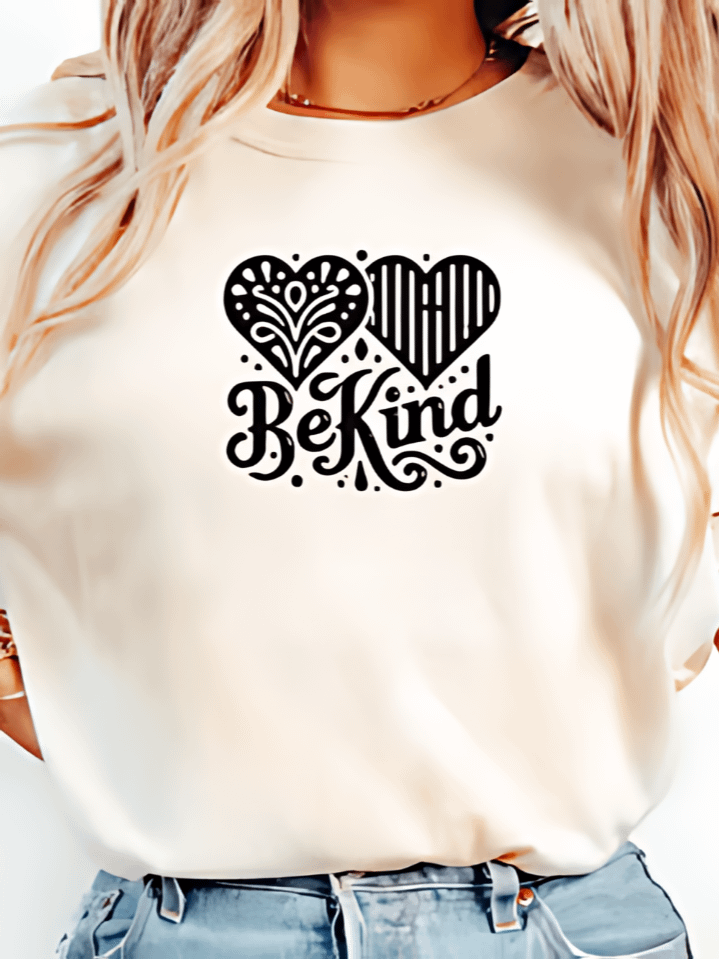 Be Kind Heart Valentine Sublimation Design – charming heart graphic, 300 DPI PNG, instant digital download, ideal Valentine’s gift for moms product image (1)