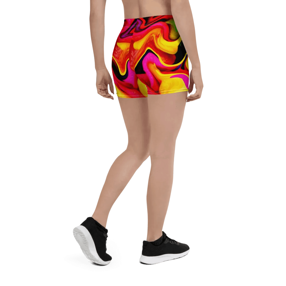 Vibrant Rainbow Patterned Shorts | Bold & Colorful Shorts for Everyday Use product image (10)