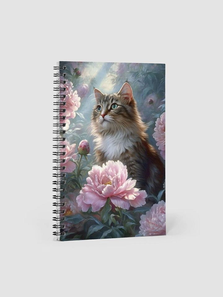 Peony Feline Spiral Notebook product image (1)