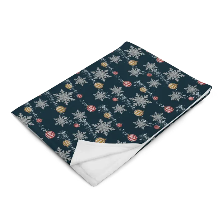 Navy Winter Confetti Blanket product image (2)