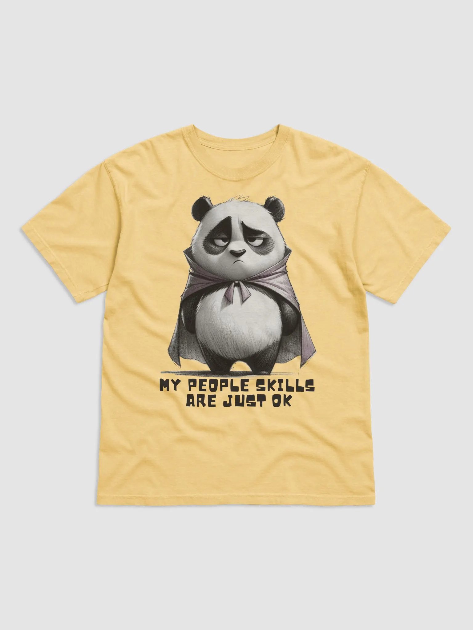 My People Skills Are Just OK - Sceptical Panda Illustration product image (1)