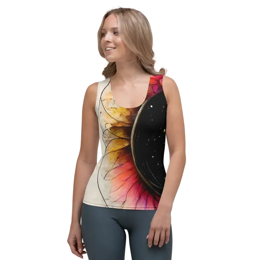 Cosmic Floral Vortex Women's Tank Top product image (1)